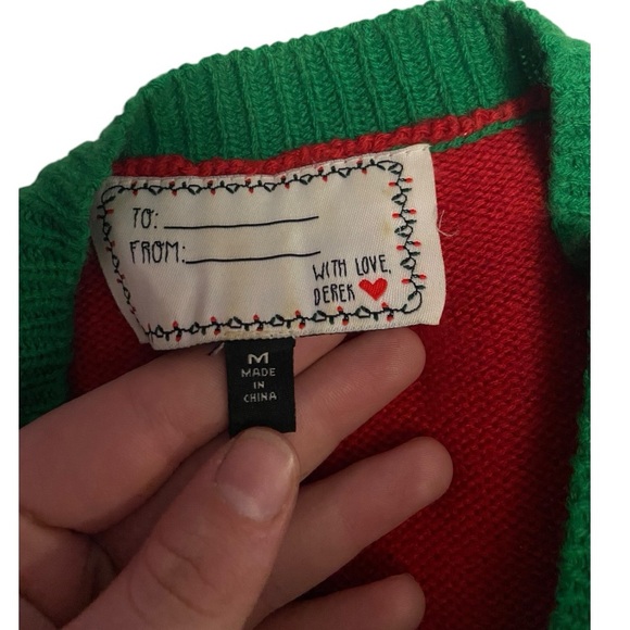 Lama Christmas sweater, size medium, super festive and cute - Picture 2 of 9